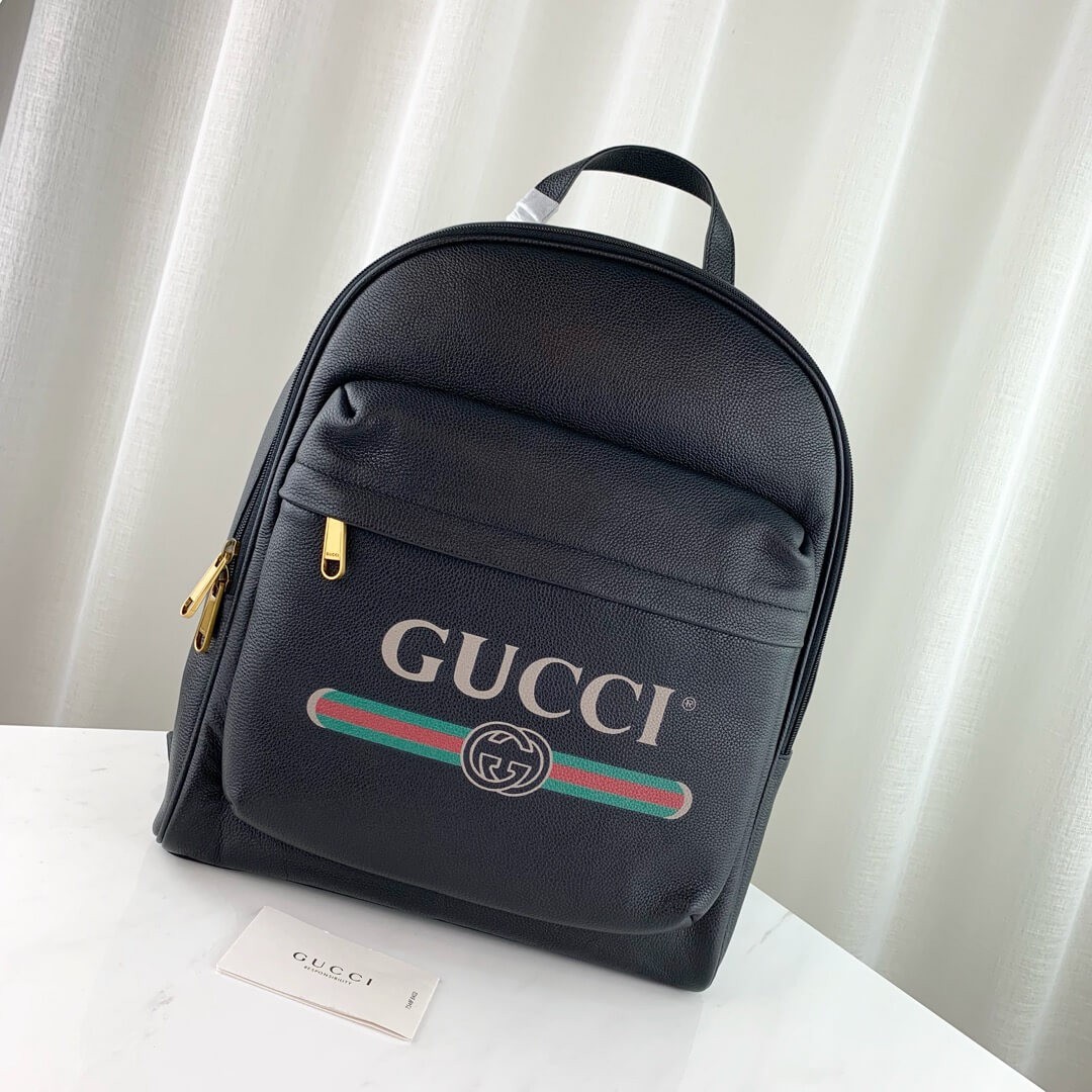 Gucci Print Leather Backpack 547834