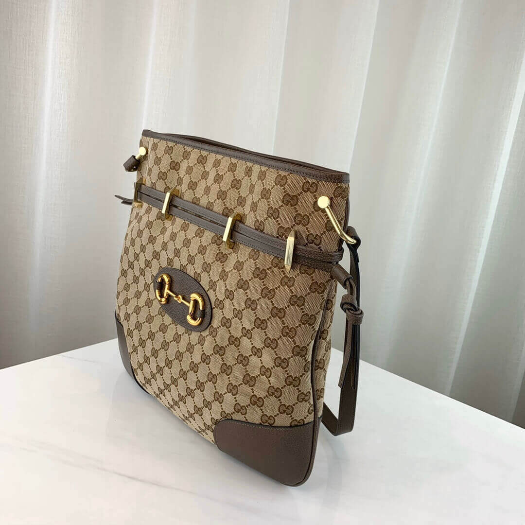 Gucci 1955 Horsebit GG Canvas Messenger Bag 602089