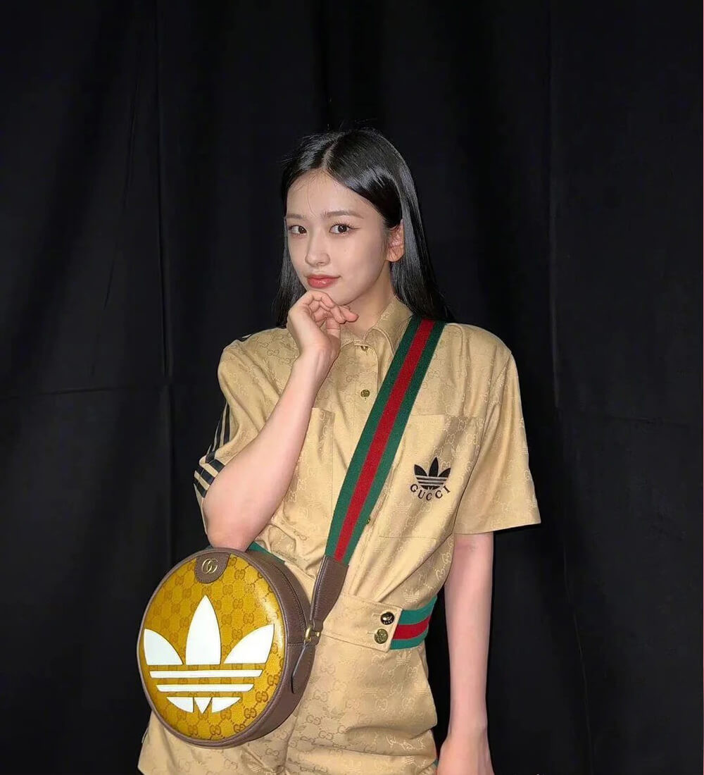 adidas x Gucci Ophidia Small Shoulder Bag 702640 in GG Crystal Canvas