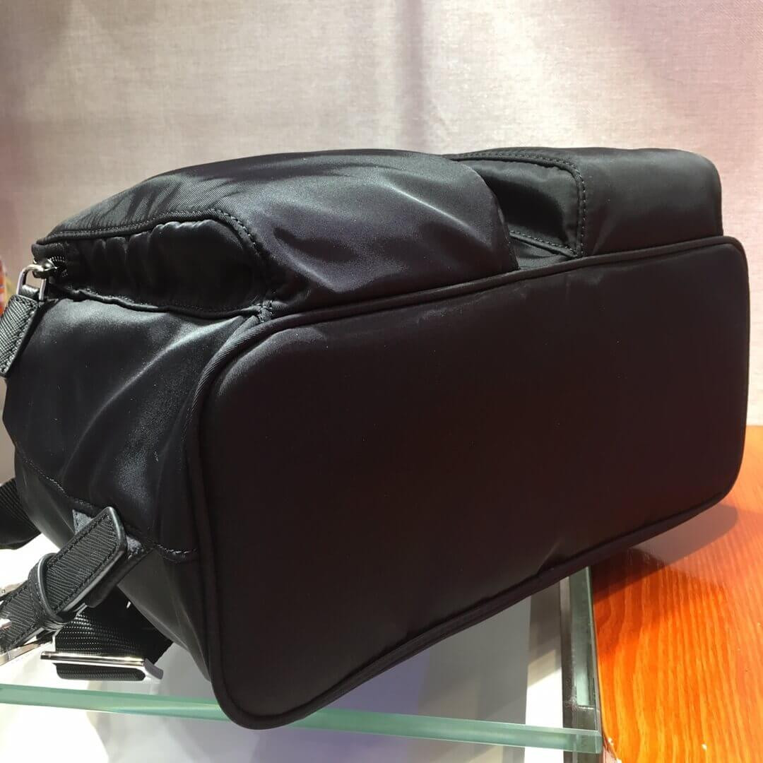 Prada Nylon and Saffiano Leather Backpack 1BZ005
