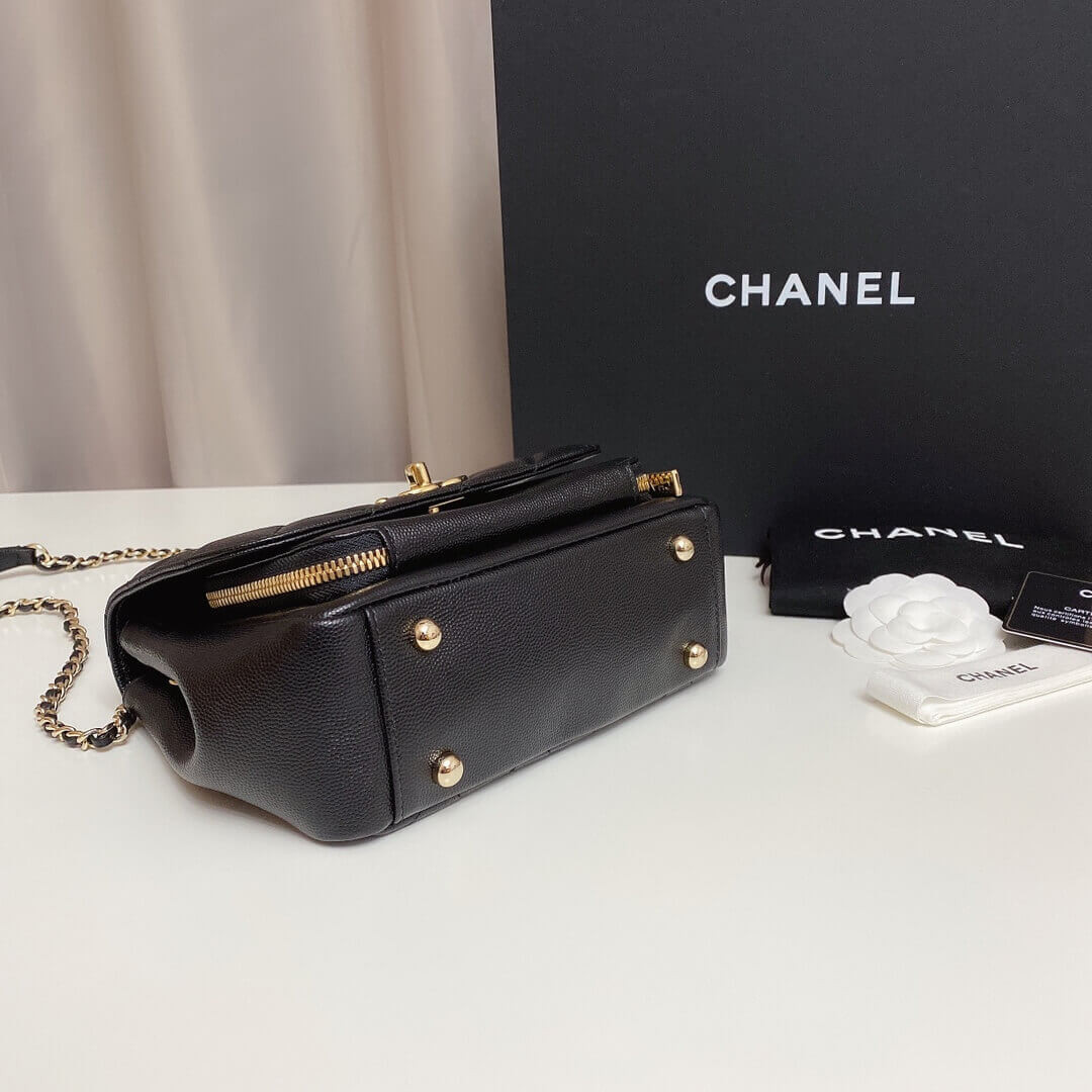 Chanel Quilted Caviar Leather Small Business Affinity Bag A93749