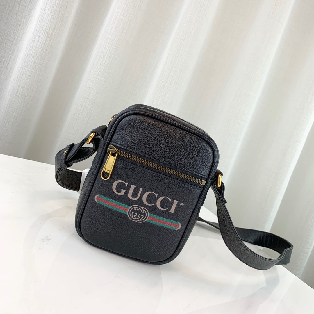 Gucci Print Leather Shoulder Bag 574803