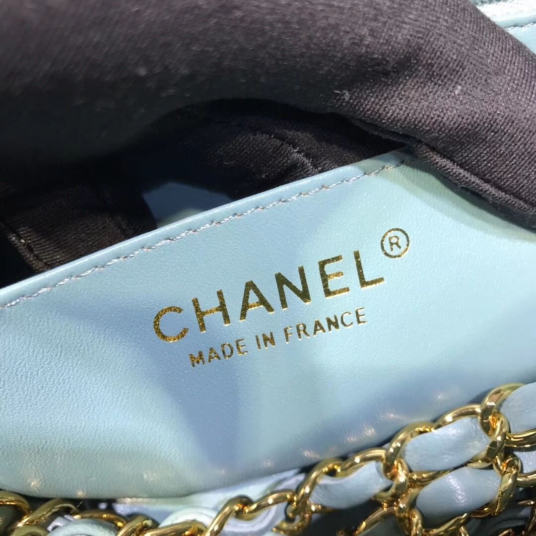 Chanel Chevron Lambskin 20cm Classic Flap Bag 1116