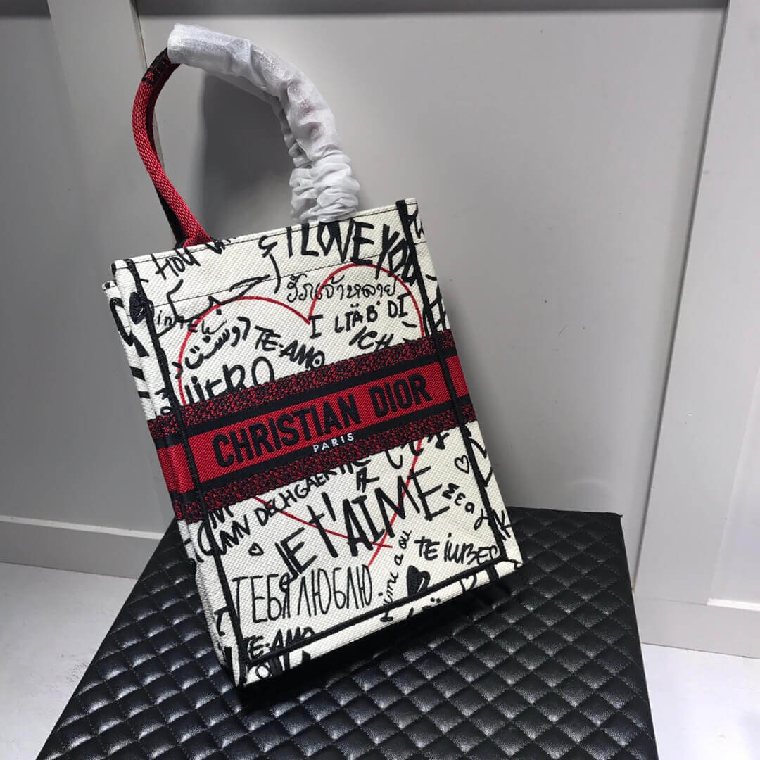 Dior Dioramour Vertical Book Tote Bag M1272
