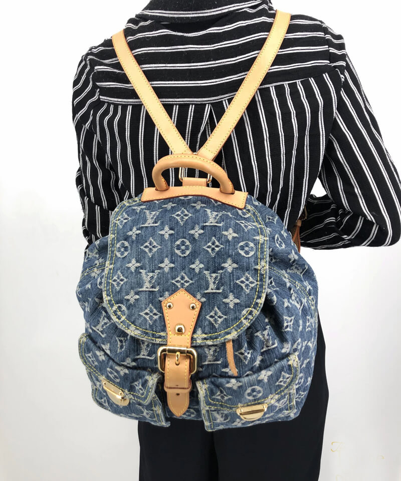Louis Vuitton Monogram Denim Sac A Dos GM Backpack M95056