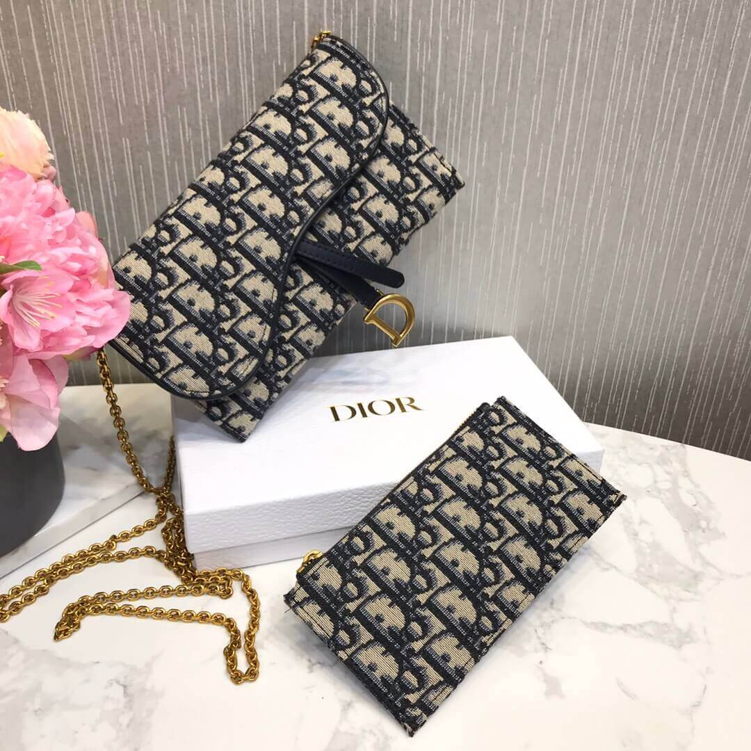 Christian Dior Saddle Long Wallet On Chain S5614