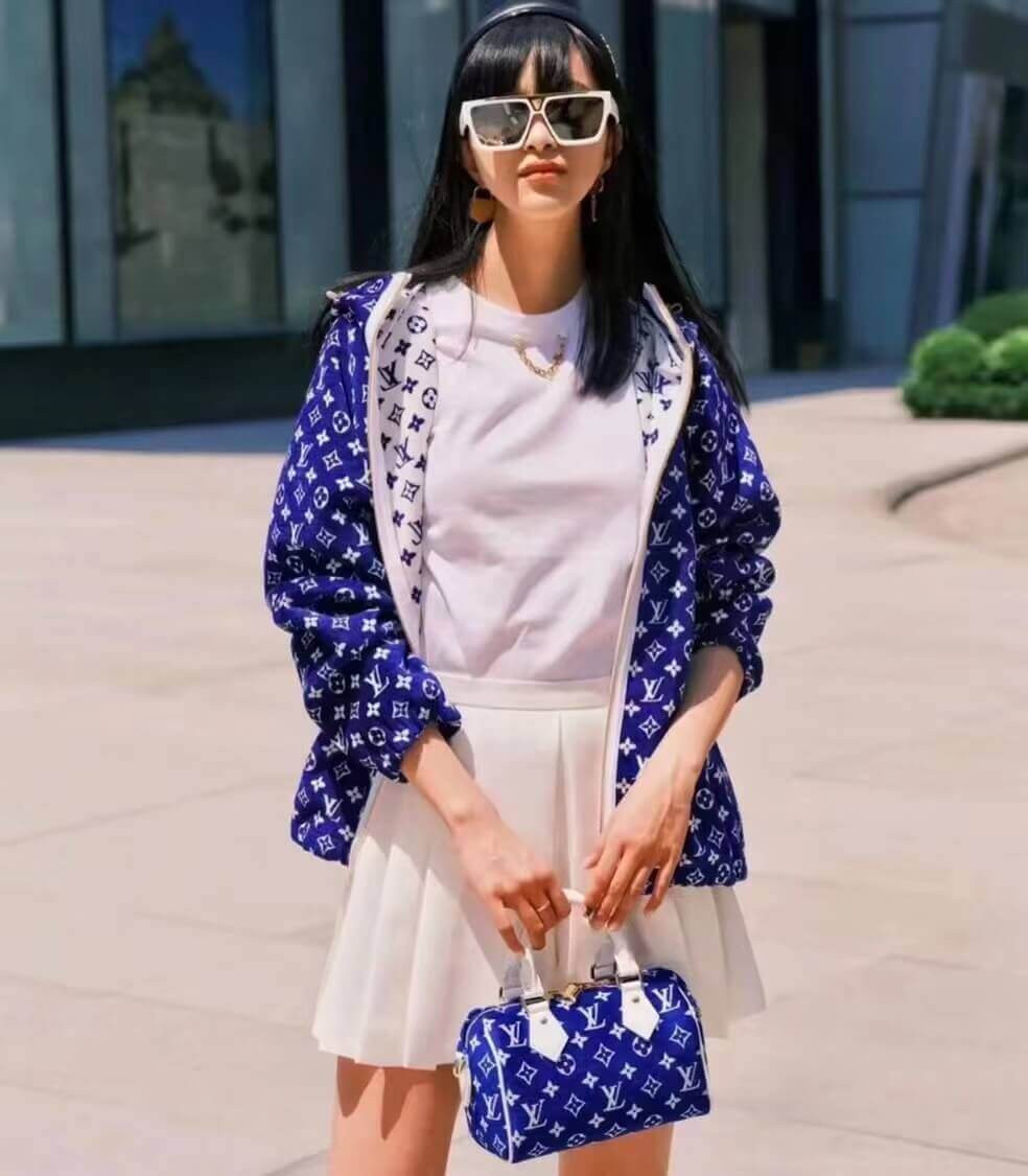 Louis Vuitton Monogram Jacquard Velvet Speedy Bandouliere 20 M20751