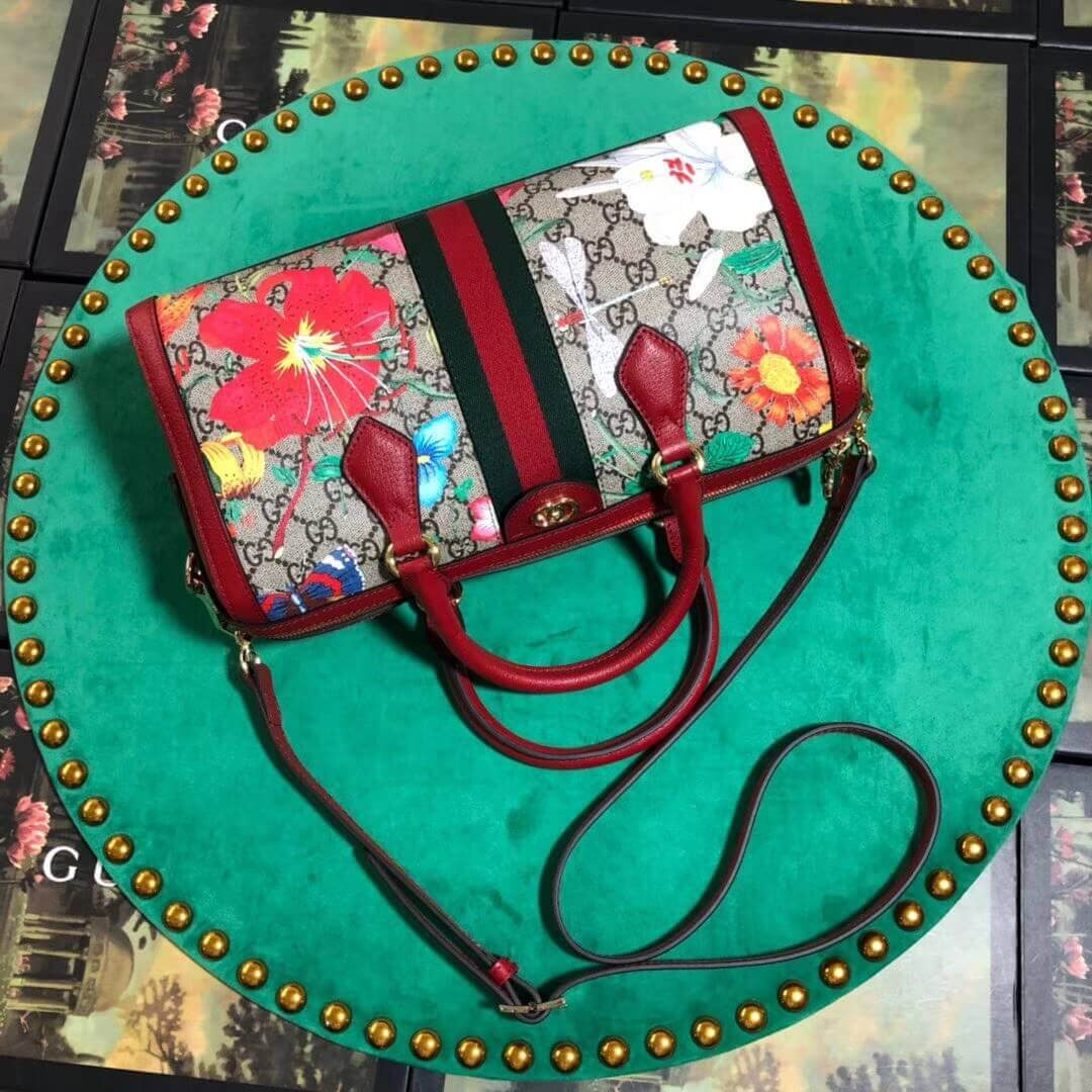 Gucci Ophidia GG Flora Medium Top Handle Bag 524532