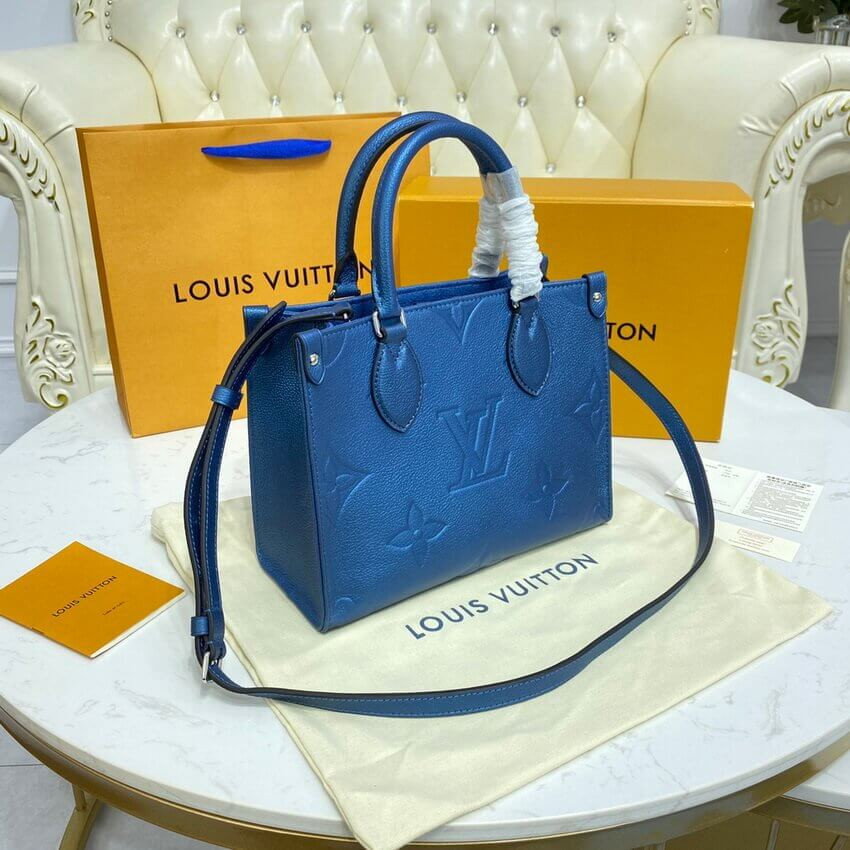 Louis Vuitton Onthego PM M58956 Navy Nacre