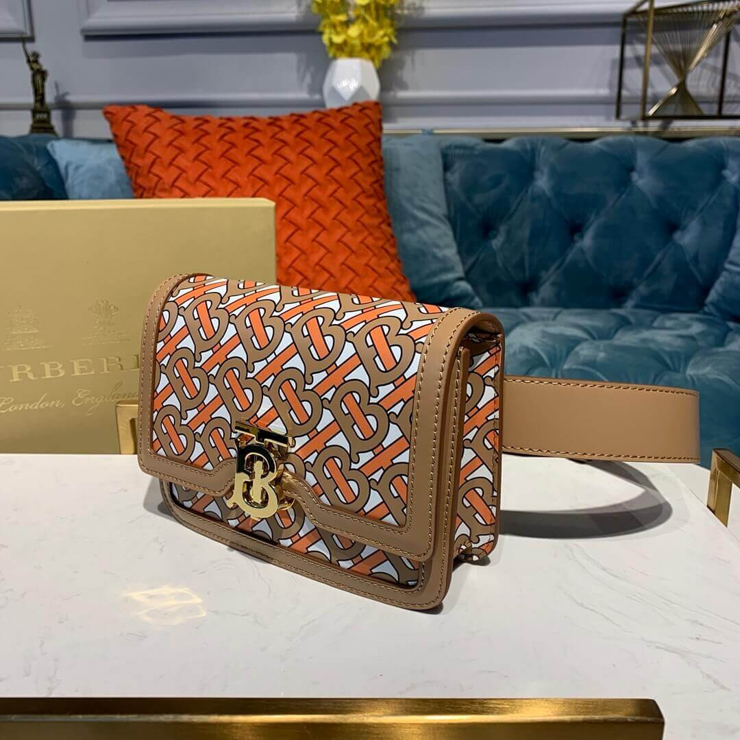 Burberry Belted Monogram Lambskin TB Bag 80171091