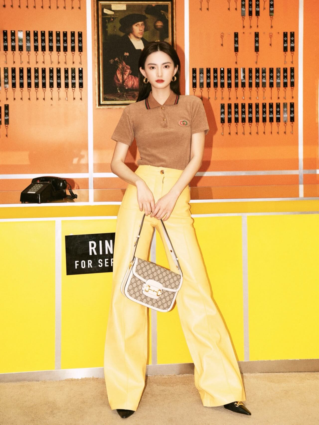 Gucci 1955 Horsebit GG Supreme Shoulder Bag 602204