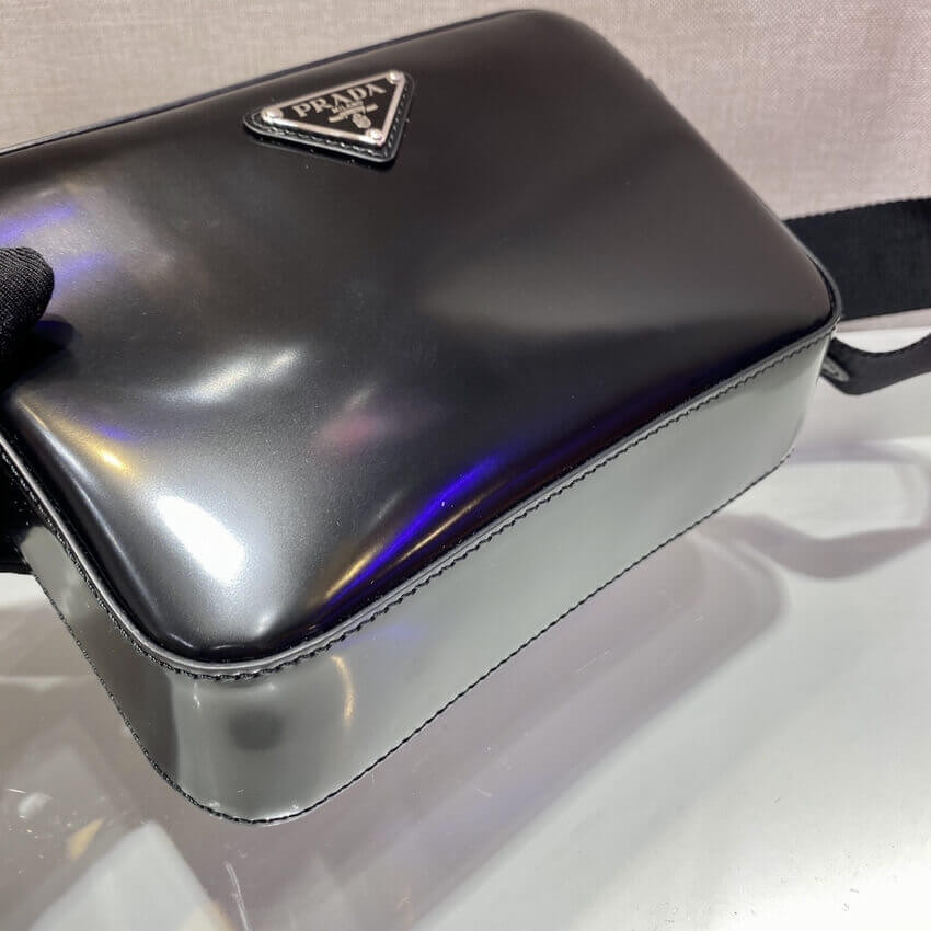 Prada Brushed Leather Shoulder Bag 1BH180