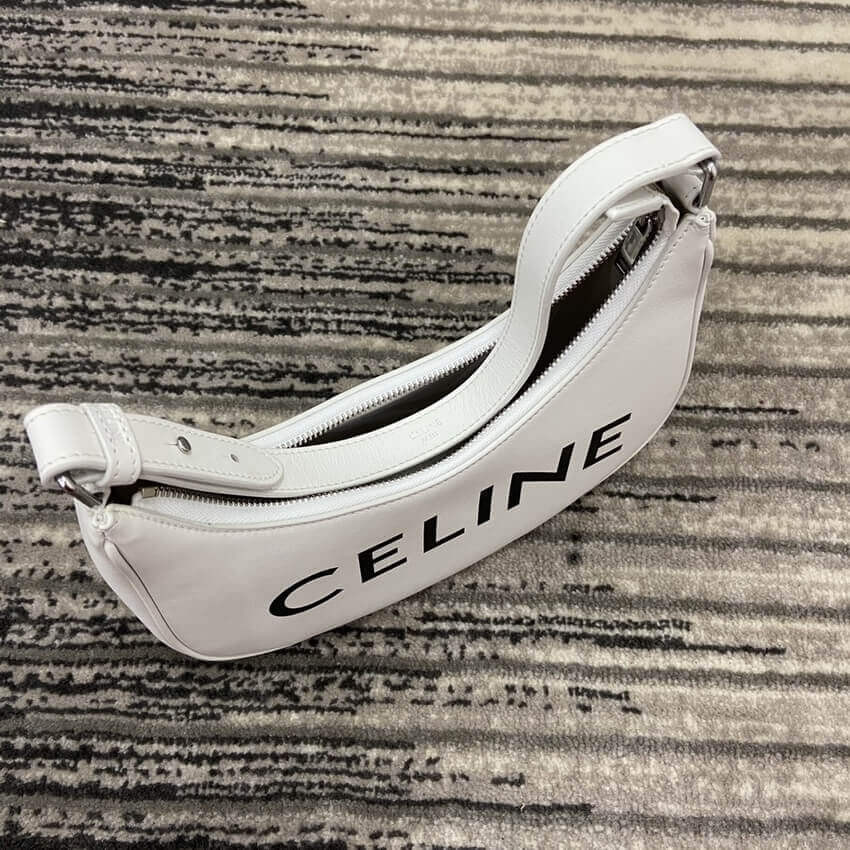 Celine Ava Bag In Smooth Calfskin With Celine Print 193953