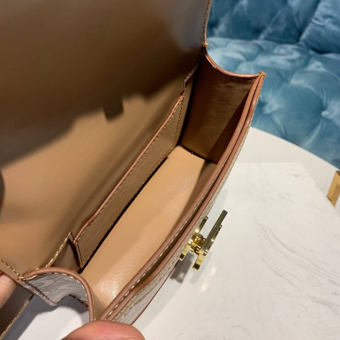 Burberry Belted Monogram Lambskin TB Bag 80171091