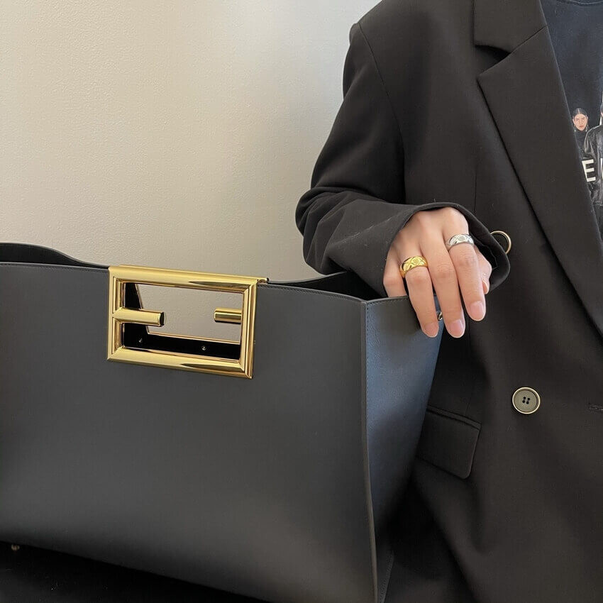 Fendi Calf Leather Medium Way Bag 8BH391