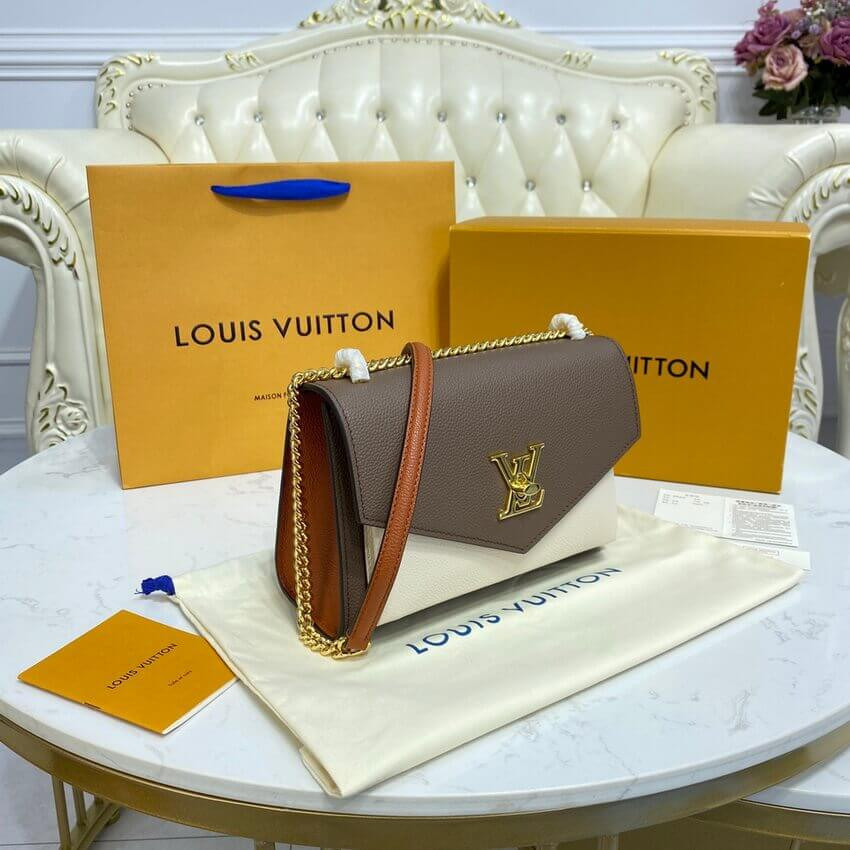 Louis Vuitton MyLockMe Chain Bag M58949 Smokey/Quartz/Caramel