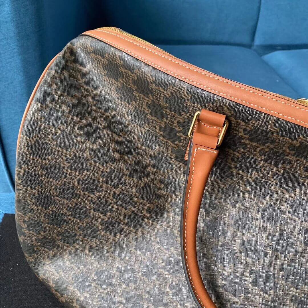 Celine Large Voyage Bag In Triomphe Canvas 191472