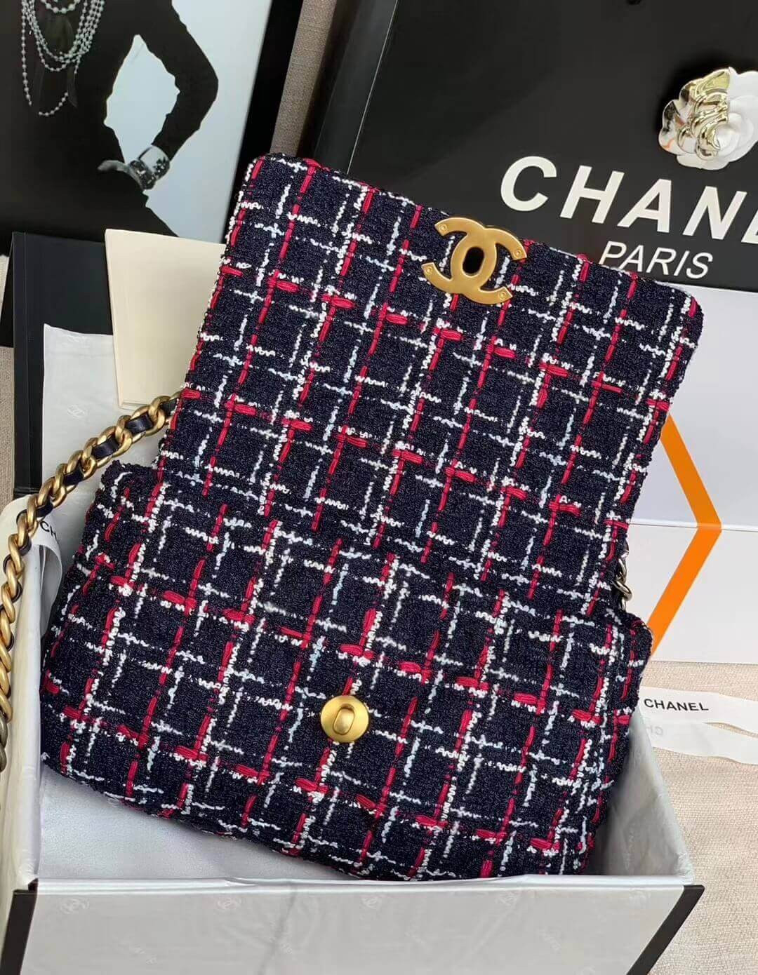 Chanel 19 Flap Bag in Tweed AS1160
