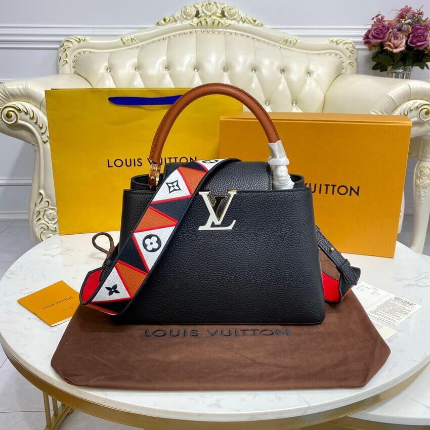 Louis Vuitton Capucines MM M59020 Noir/Rouge