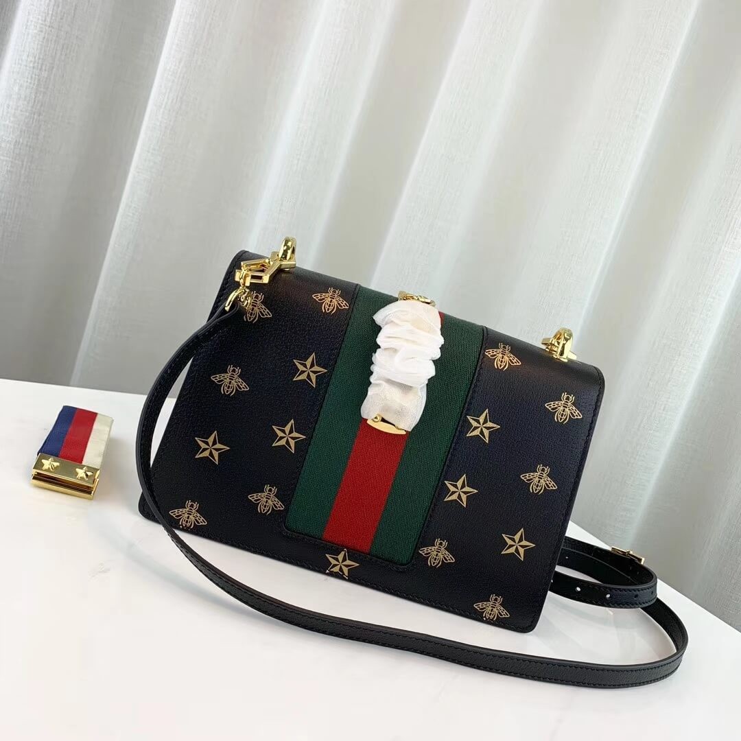 Gucci Sylvie Bee Star Small Shoulder Bag 524405