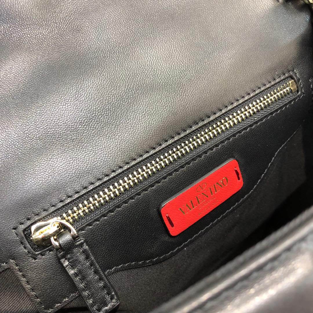 Valentino Garavani Candystud Printed Quilted Leather Shoulder Bag 0550V