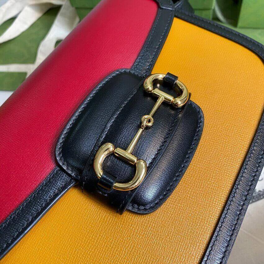 Gucci Horsebit 1955 Small Bag 602204 in Brick/Sand Leather