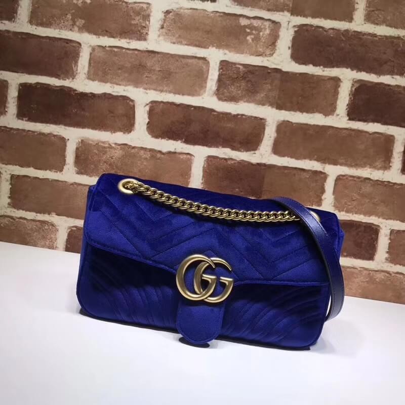 Gucci GG Marmont Velvet Shoulder Bag 443497