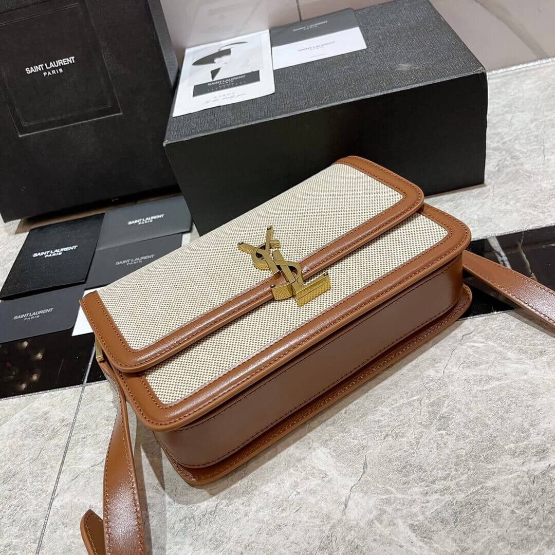 Saint Laurent YSL Solferino Medium Canvas Crossbody Bag 634305
