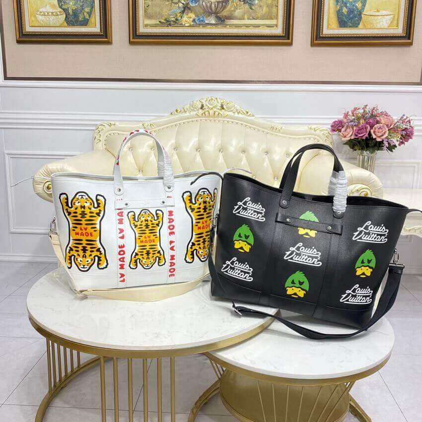 Louis Vuitton x Nigo Tote Journey M59366 White