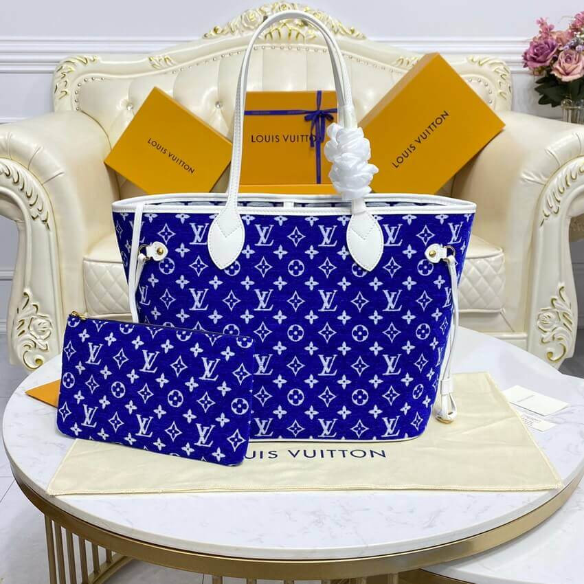 Louis Vuitton Monogram Jacquard Velvet Neverfull MM M46220