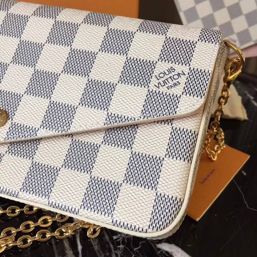 Louis Vuitton Damier Azur Canvas Pochette Felicie N63106