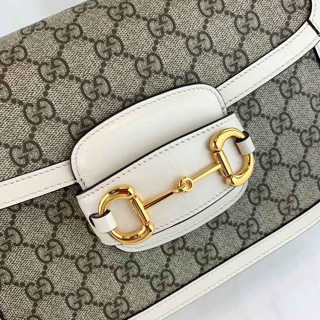 Gucci 1955 Horsebit GG Supreme Shoulder Bag 602204