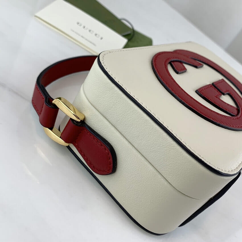 Gucci Interlocking G Mini Bag in White Leather 658230