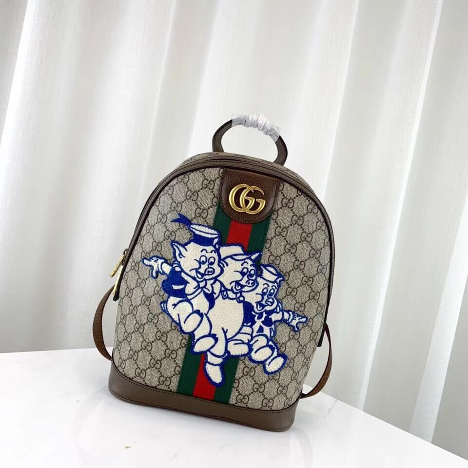 Gucci Ophidia GG Backpack with Three Little Pigs 552884