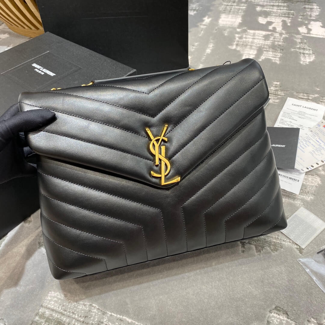 Saint Laurent Loulou Medium In Matelassé “Y” Leather 459749