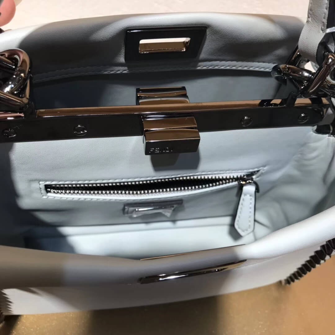 Fendi Peekaboo Mini with Metal-Plated Micro Studs 8BN244