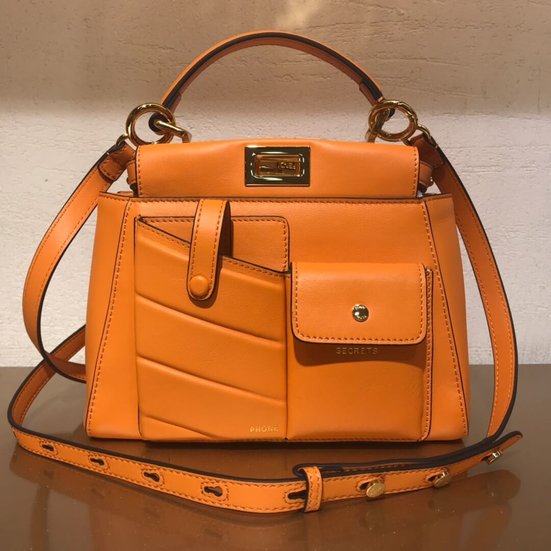 Fendi Peekaboo Iconic Mini Leather Bag 8BN311