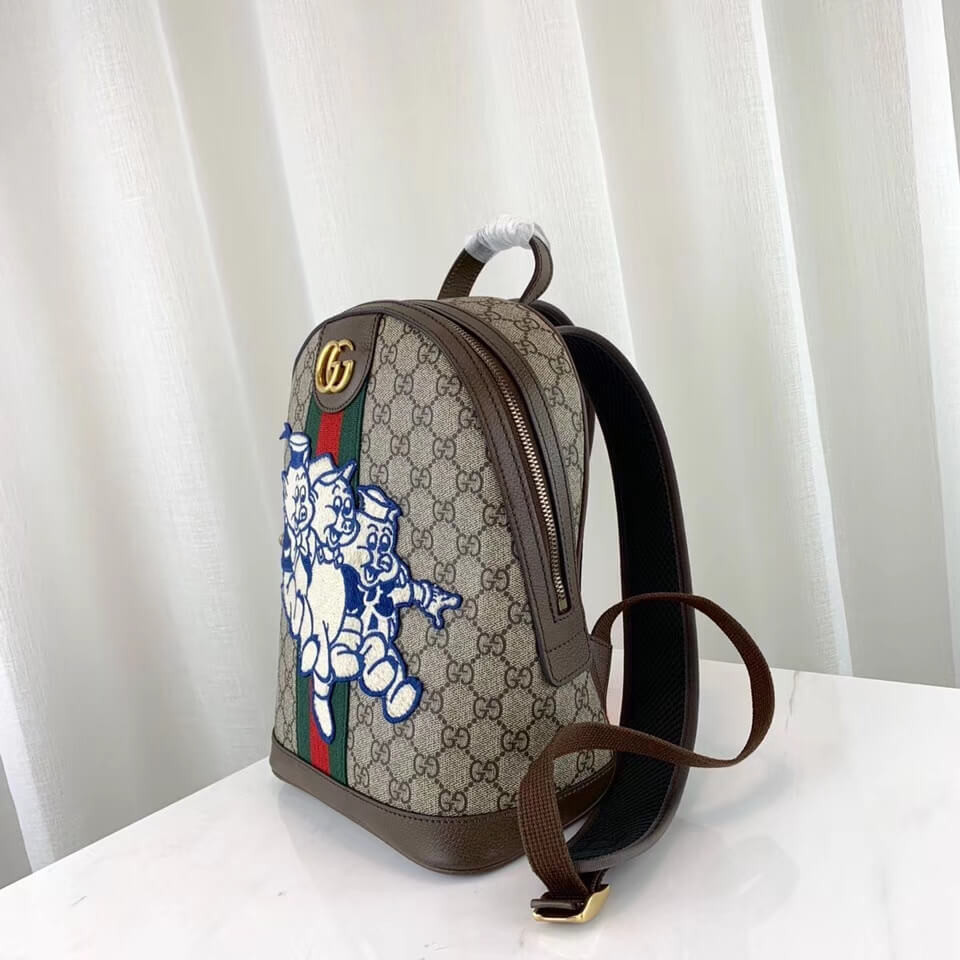 Gucci Ophidia GG Backpack with Three Little Pigs 552884