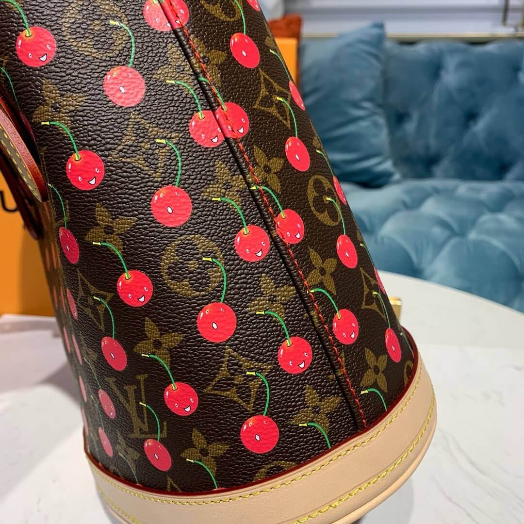 Louis Vuitton Monogram Cherry Petit Bucket M42238