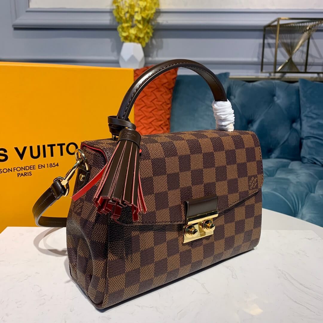 Louis Vuitton Damier Ebene Canvas Croisette N53000