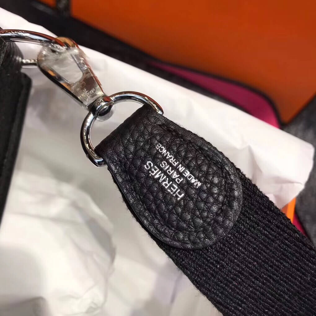 Hermes Mini Evelyne Bag in Togo Leather 17cm