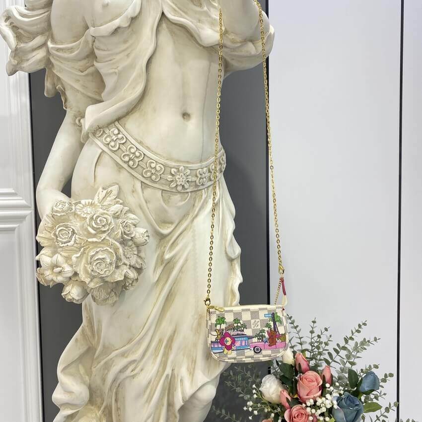 Louis Vuitton Damier Azur Mini Pochette Accessoires N60487