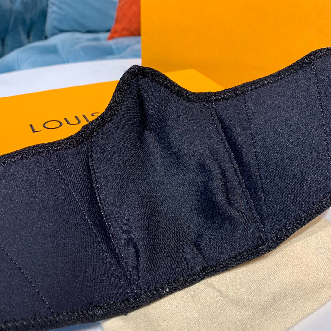 Louis Vuitton Monogram Brown Leather Face Mask