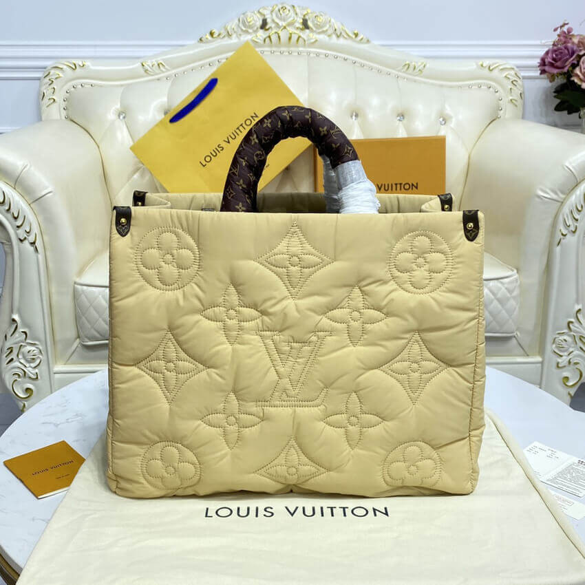 Louis Vuitton Econyl Onthego GM M59007 Beige