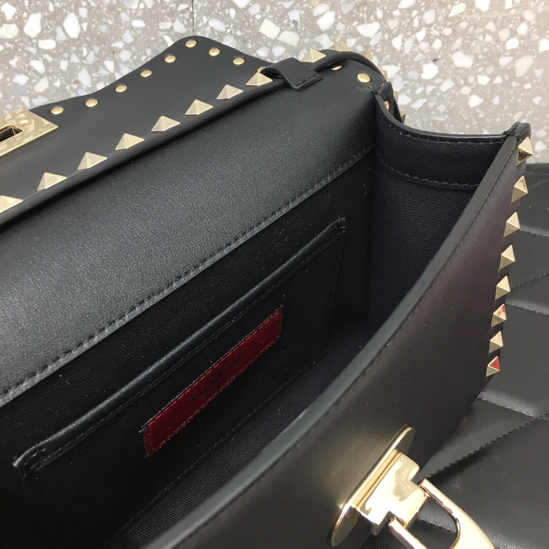 Valentino Garavani Rockstud Calfskin Crossbody Bag 0181