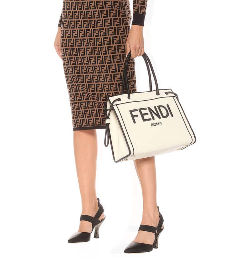 Fendi Roma Canvas Shopper 8BH379