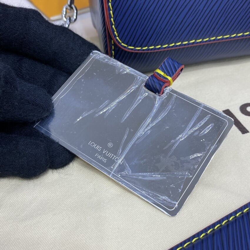 Louis Vuitton Epi Leather Twist MM M50282 Navy Blue/Red