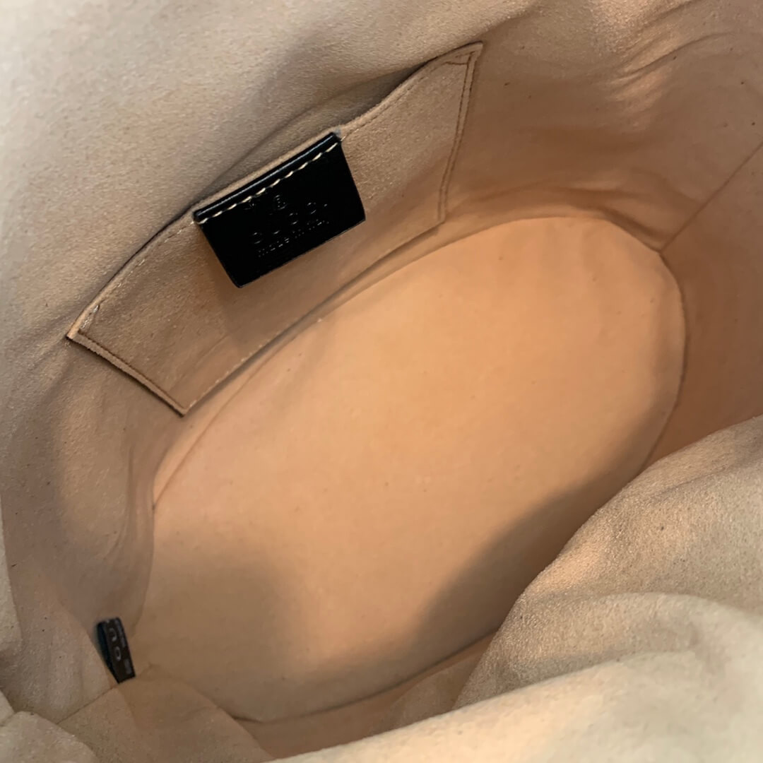 Gucci 1955 Horsebit Bucket Bag 602118 Black