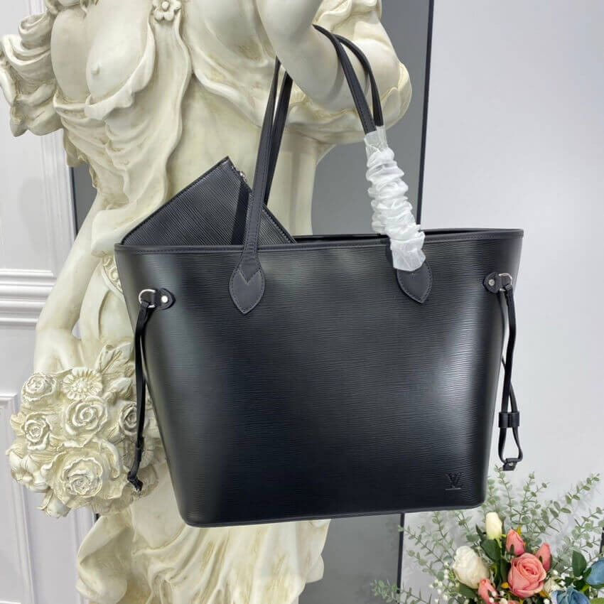 Louis Vuitton Epi Leather Neverfull MM M40392 Black