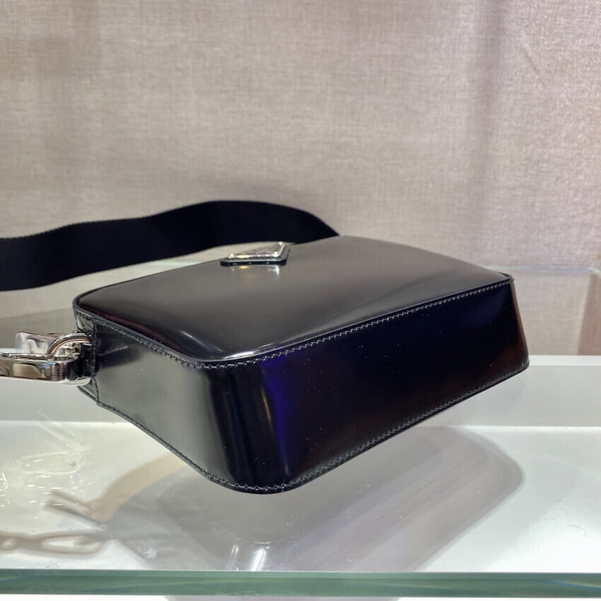 Prada Brushed Leather Shoulder Bag 1BH180